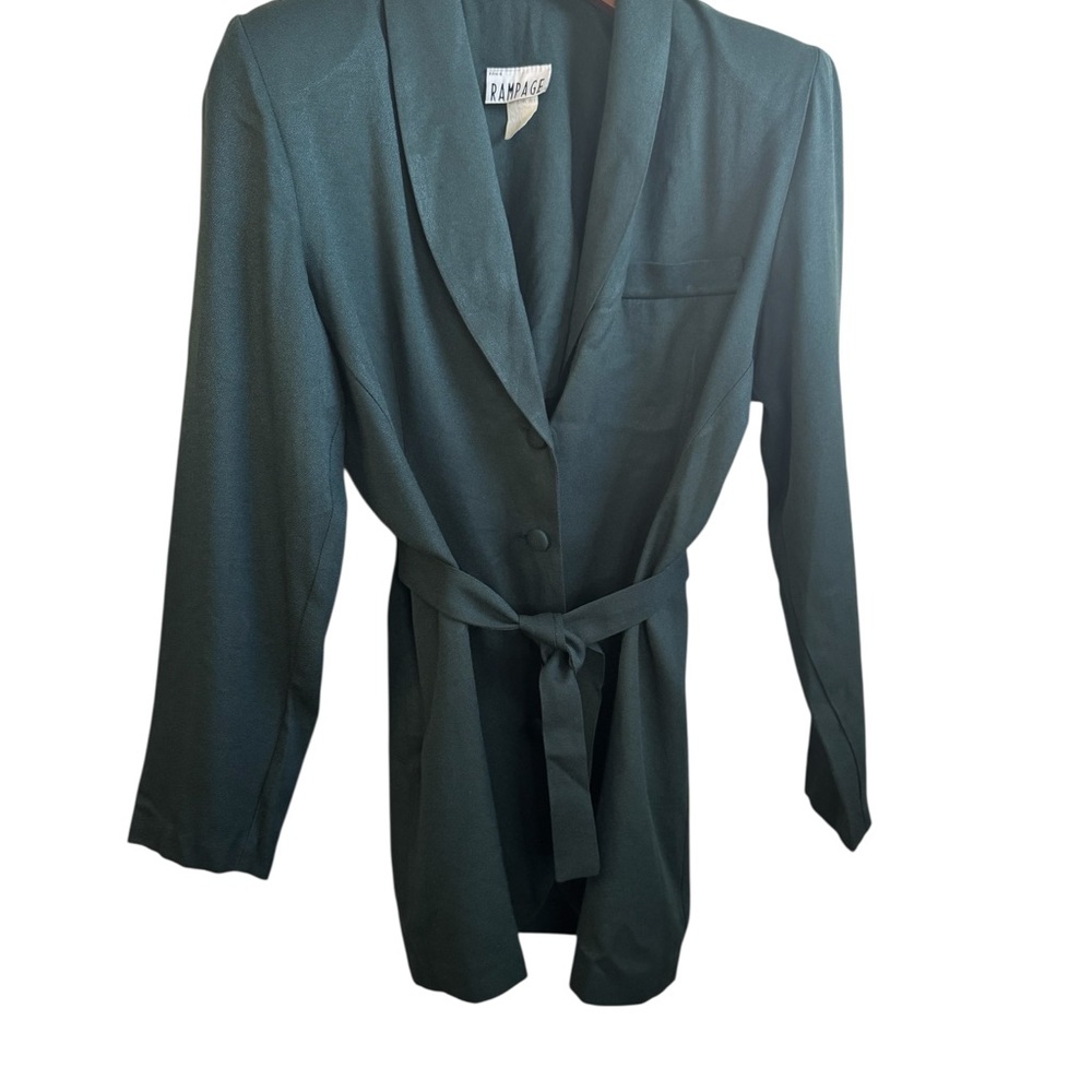 Rampage Teal Women's Blazer with Belt